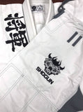 Shogun Fight White Kanji BJJ Gi Pants and jacket