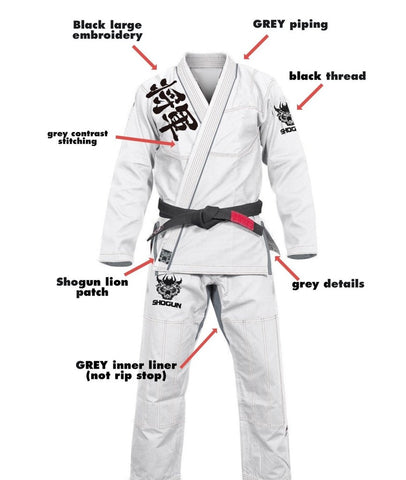 Shogun Kanji White Jiu-Jitsu Gi