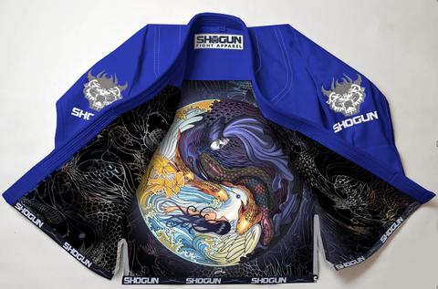 fight gear bjj 'Shogun Tao' premium BJJ Gi Blue A5 / Blue